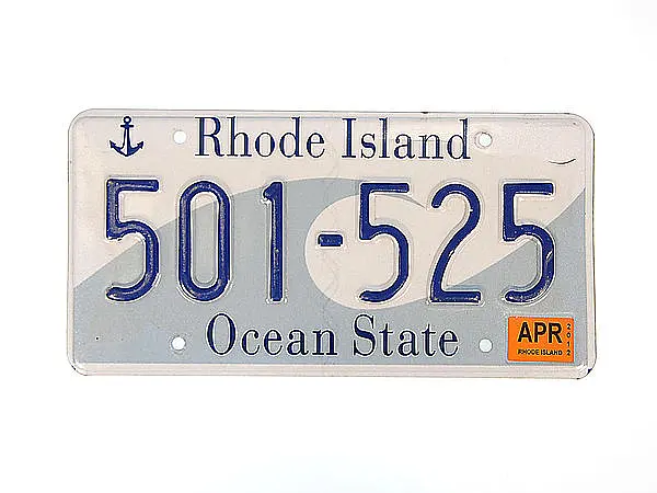 US-Nummernschild aus Rhode Island - Größe: 30x15 cm