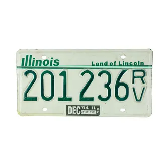 USA Nummernschild Illinois