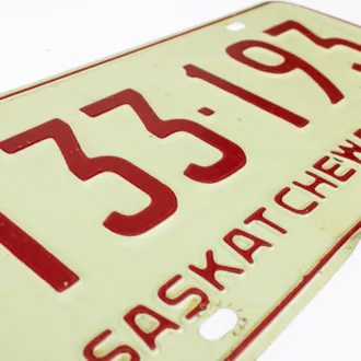 Nummernschild aus Kanada - Saskatchewan 