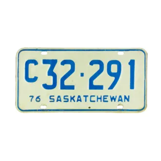 Nummernschild aus Kanada - Saskatchewan 