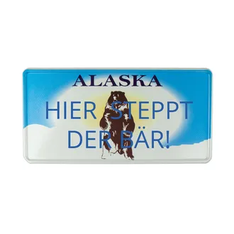 US Plate Alaska mit Wunschtext