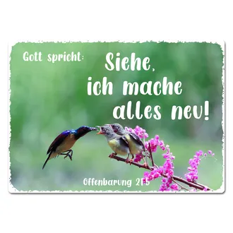 Blechschild mit Jahreslosung 2026