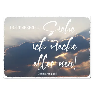 Blechschild mit Jahreslosung 2026