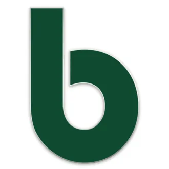 Farbige Edelstahl Hausnummer Buchstabe b