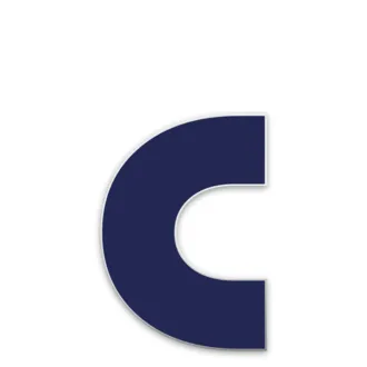 Farbige Edelstahl Hausnummer Buchstabe c