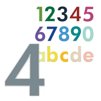 Farbige Edelstahl Hausnummern 