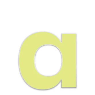 Farbige Edelstahl Hausnummer Buchstabe a