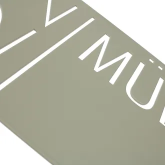 Hausnummer aus Edelstahl - Serie Modern Steel Design 2