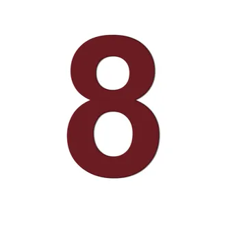 Hausnummer aus Edelstahl