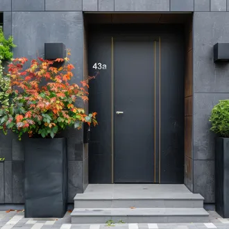 Hausnummer aus Edelstahl