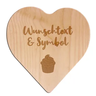 Holzherz mit Gravur