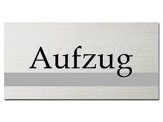 Hinweisschild aus Aluminium