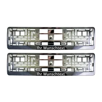 Kennzeichenhalter mit Wunschtext