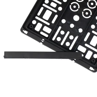 Motorrad-Kennzeichenhalter in schwarz 20 x 20 cm