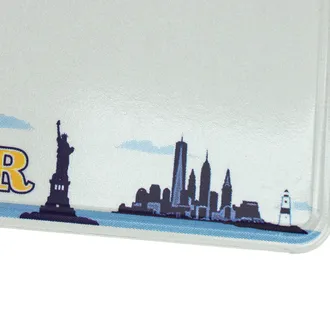 US Plate Silhouette von New York