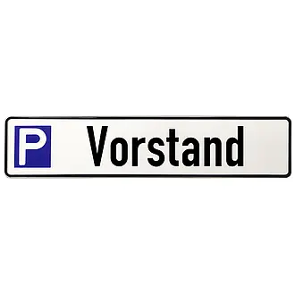 Parplatzschild Vorstand