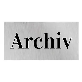 Türschild Archiv