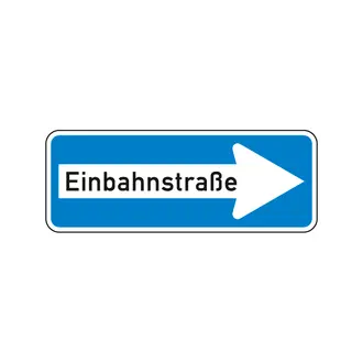 Einbahnstraße - rechtsweisend