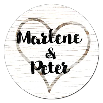 Vintageschild zur Hochzeit