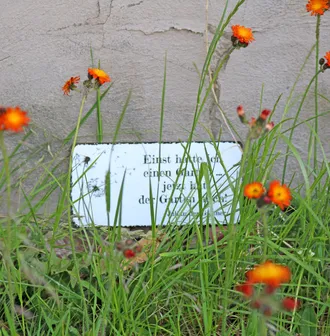 Vintageschild mit Lieblingsspruch