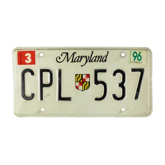 US-Nummernschild Maryland