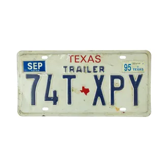 US Kennzeichen Texas - original Nummernschild aus den USA 
