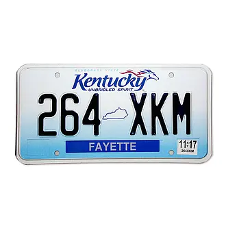 Nummernschild Kentucky