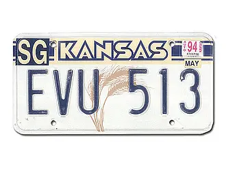 Nummernschild Kansas - USA