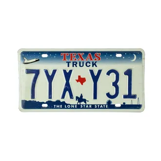 US Nummernschild Texas - original Nummernschild aus den USA 