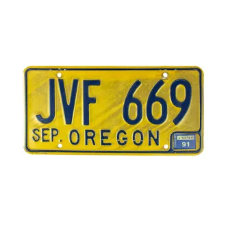US Kennzeichen Oregon