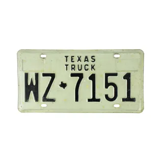 US-Kennzeichen Texas - originales Kennzeichen 