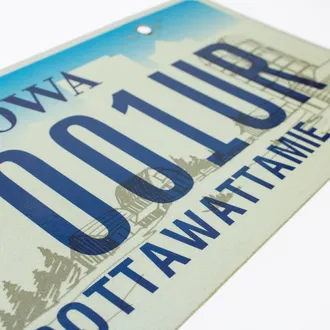 US-Nummernschild Iowa - original 