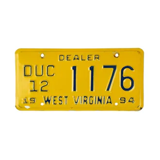 US-Nummernschild West Virginia - Wild Wonderful - original 