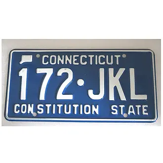 US-Nummernschild Connecticut