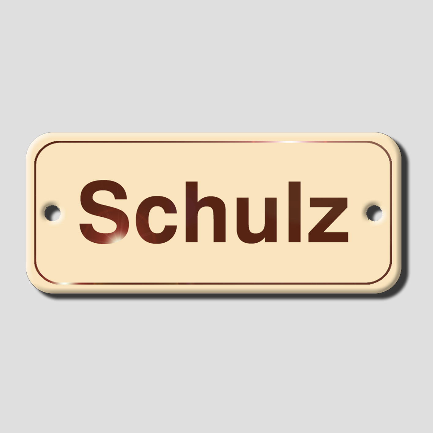 Namensschild aus Emaille in vielen Farben