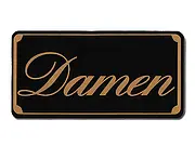 Toilettenschild - Größe: 7,5 x 15 cm