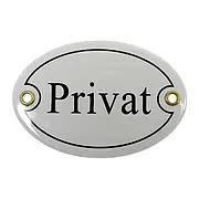 Emaille Türschild - Privat