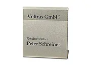 Schreibtischaufsteller aus Aluminium