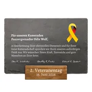 Schiefertafel zur Dienstauszeichnung