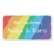 Türschild Regenbogen