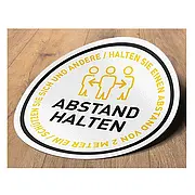 Fußbodenaufkleber - 2 Meter Abstand