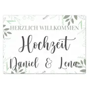 Dekoschild zur Hochzeit