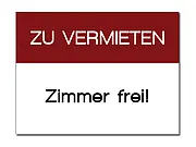 Dibondschild - Zimmer frei