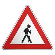 Verkehrsschild - Alter Mann - Schenkellänge: 58 cm
