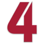 Farbige Edelstahl Hausnummer 4