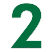 Farbige Edelstahl Hausnummer 2