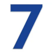 Farbige Edelstahl Hausnummer