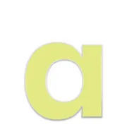 Farbige Edelstahl Hausnummer Buchstabe a