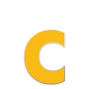 Farbige Edelstahl Hausnummer Buchstabe c