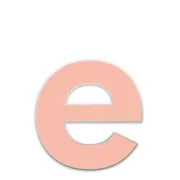 Farbige Edelstahl Hausnummer Buchstabe e